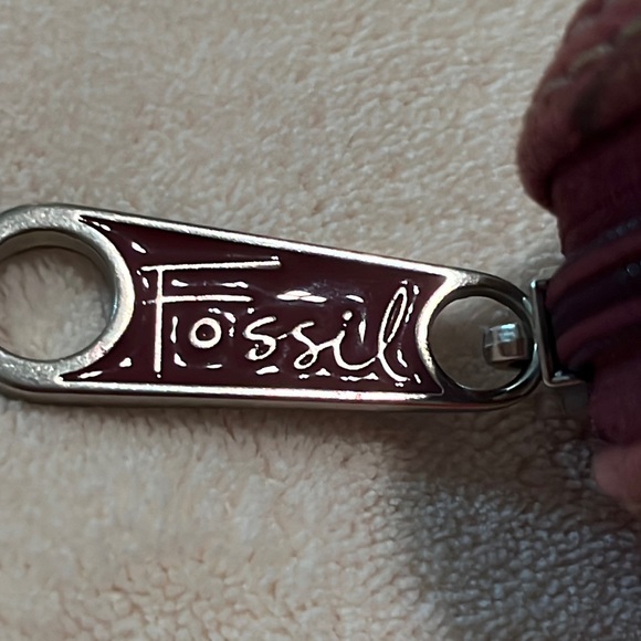 Fossil Small Dome Multicolor Dots Canvas Makeup Pouch Cosmetic Bag - Picture 5 of 8